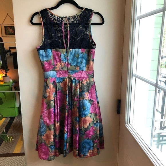 Tatyana Mirabelle floral midi dress with lace and tuile lining - Picture 7 of 14